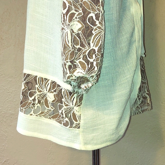 a'reve by Anthropologie Delicate Lace and Linen Tunic - Picture 5 of 9